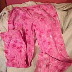 Victoria's Secret PINK flannel pajama pants.
